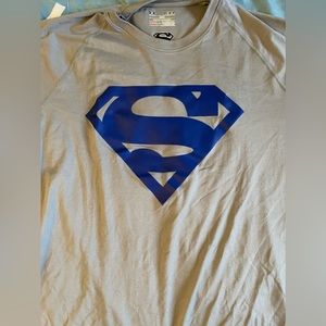 Under Amour blue Superman shirt